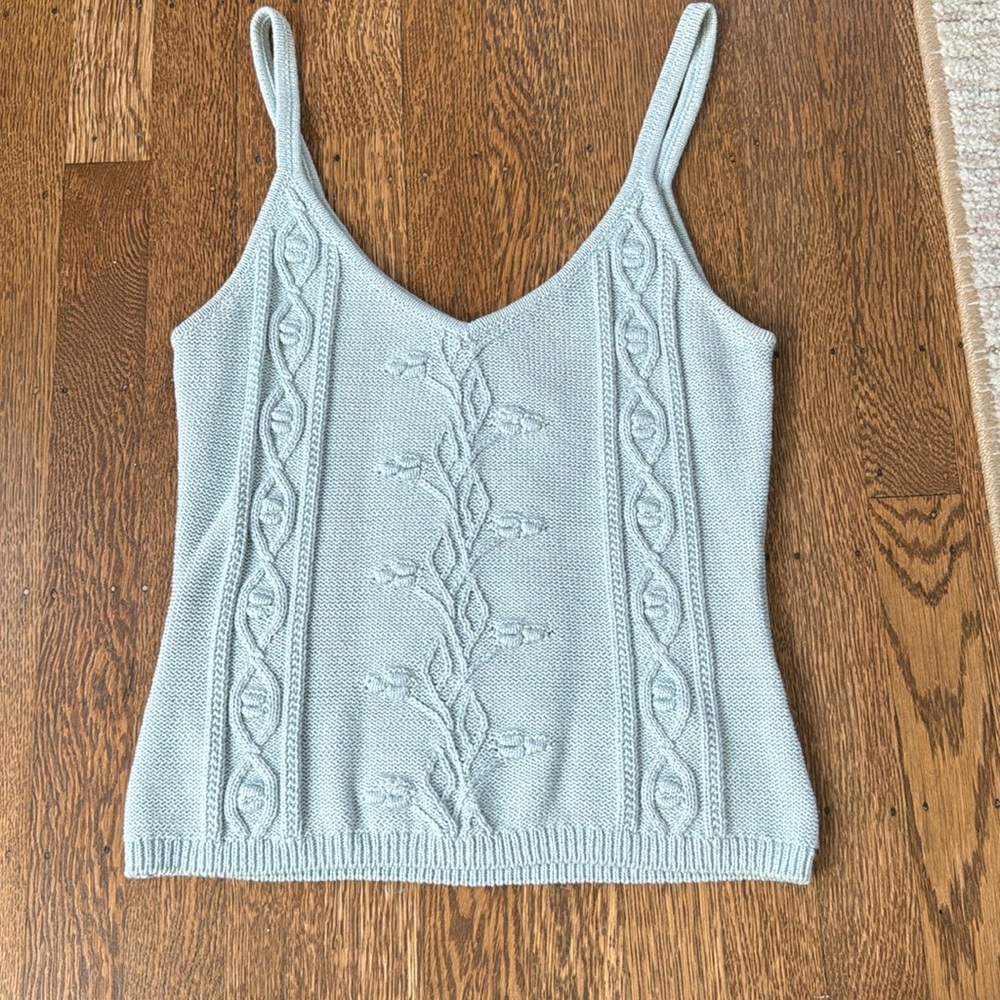 Reformation cable knit tank